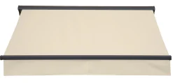 Essence åben elektrisk markise 300x250cm creme/antracitgrå