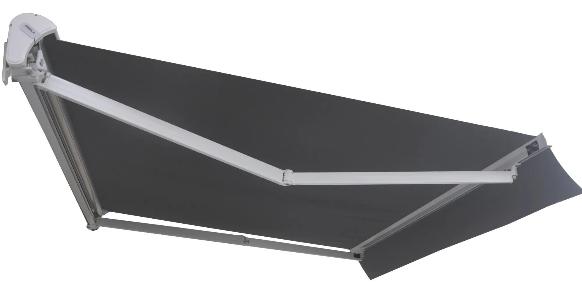 Essence åben elektrisk markise 350x300cm antracitgrå/hvid