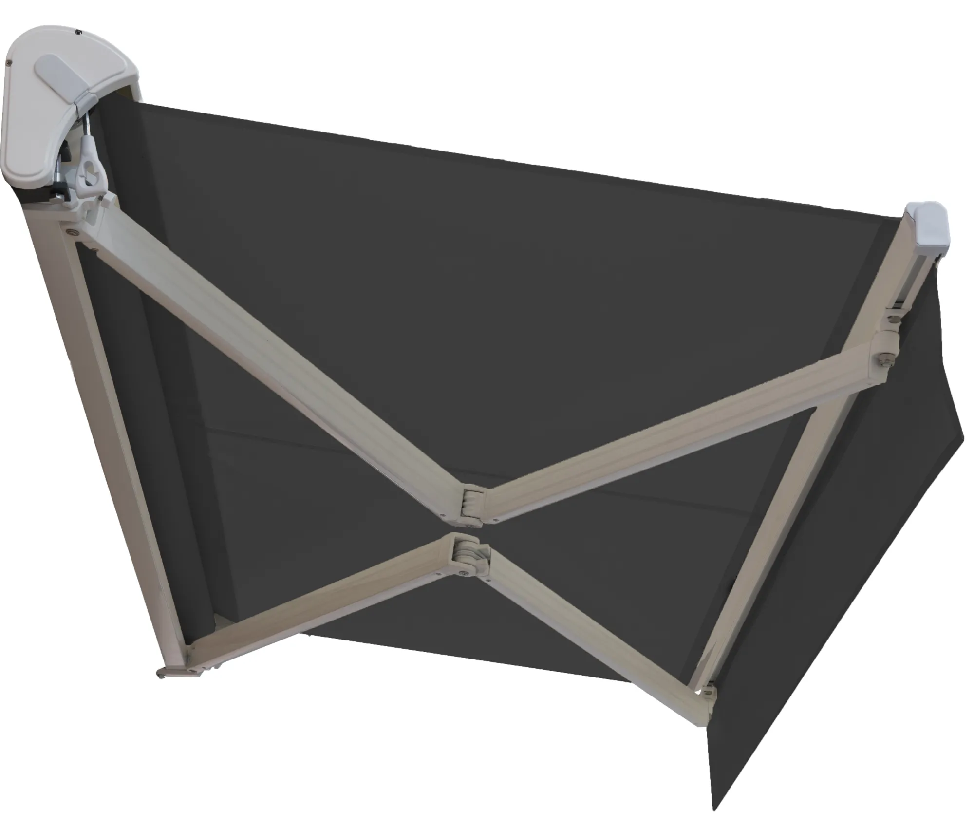 Essence åben elektrisk markise 350x300cm antracitgrå/hvid