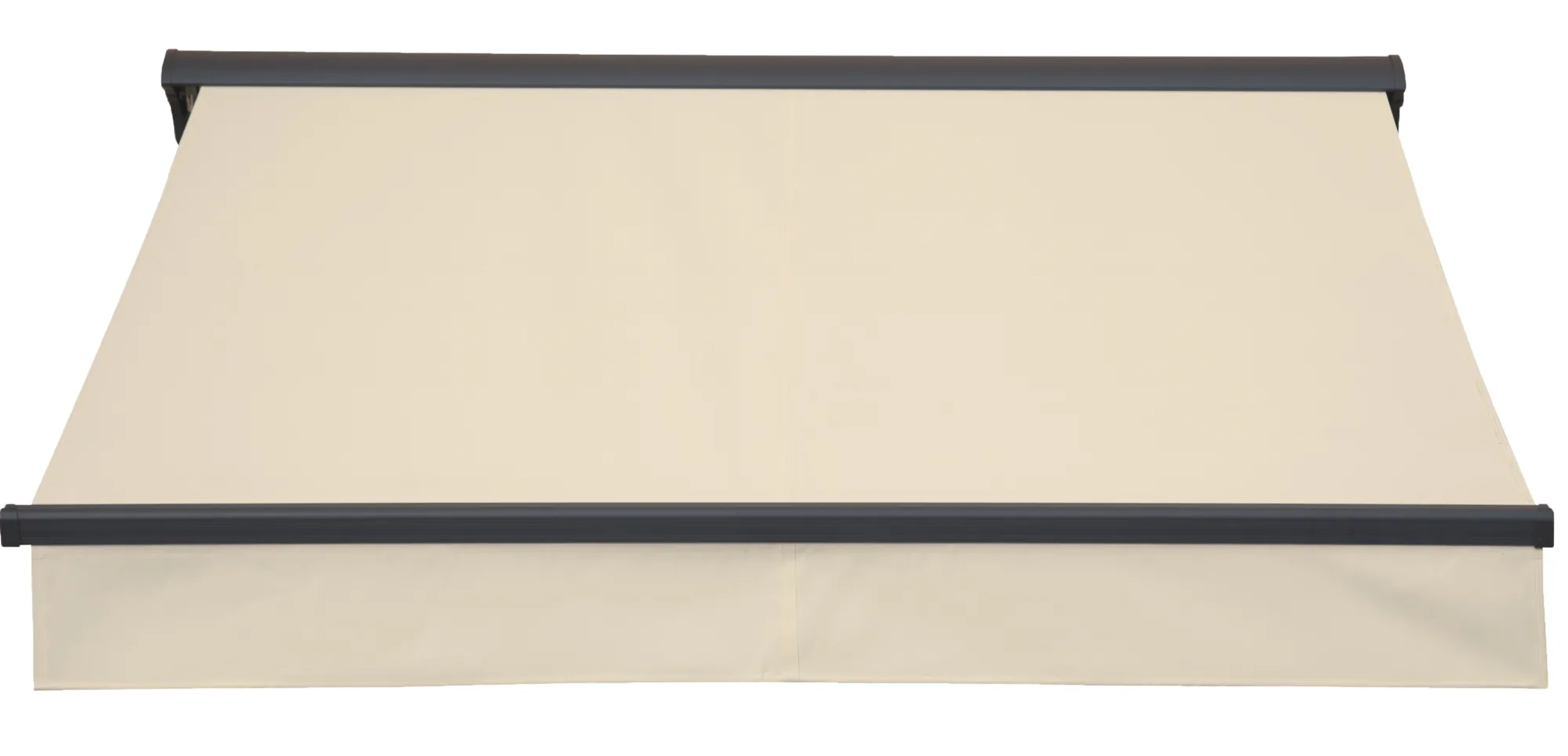 Essence åben elektrisk markise 350x300cm creme/antracitgrå