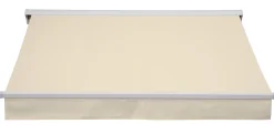 Essence åben elektrisk markise 350x300cm creme/hvid