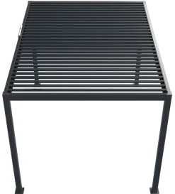 Essence elektrisk LED pergola med lameltag 400x300cm antracit