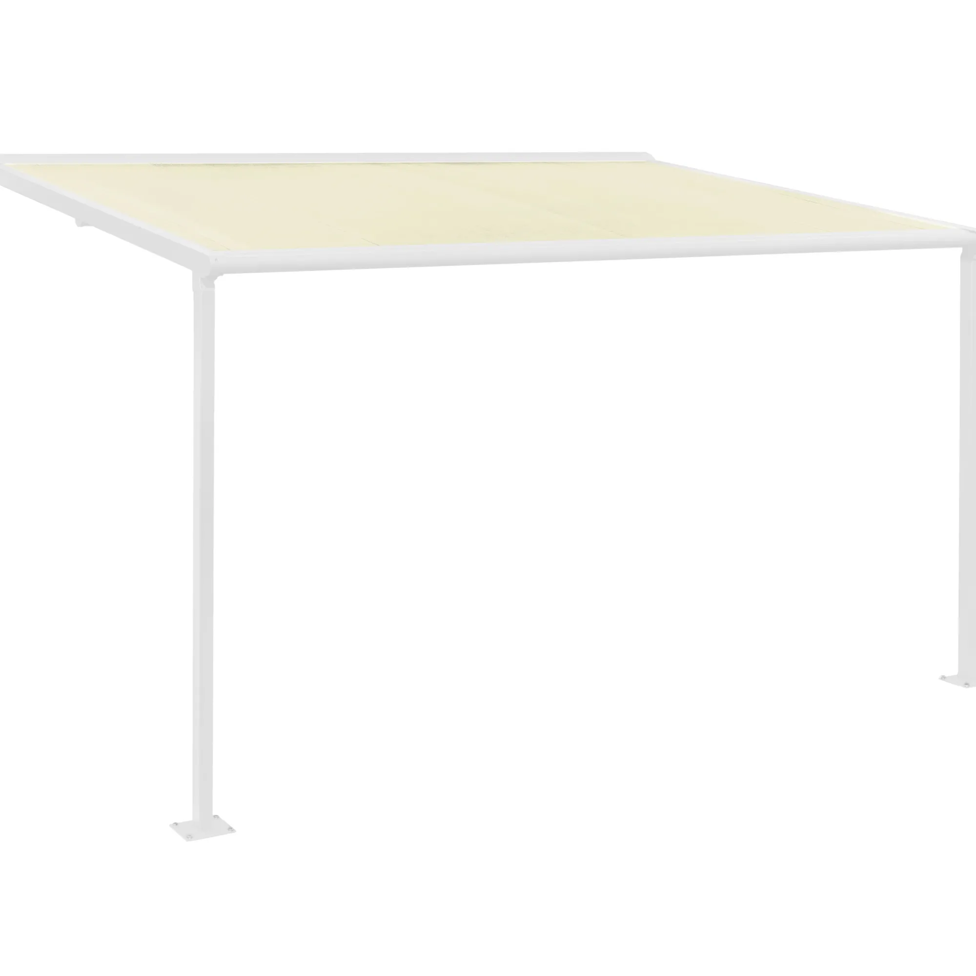 Essence elektrisk pergola markise 400x300cm hvid/creme