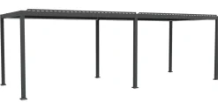 Essence elektrisk pergola med lameltag 600x300cm antracit