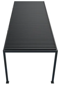 Essence elektrisk pergola med lameltag 600x300cm antracit