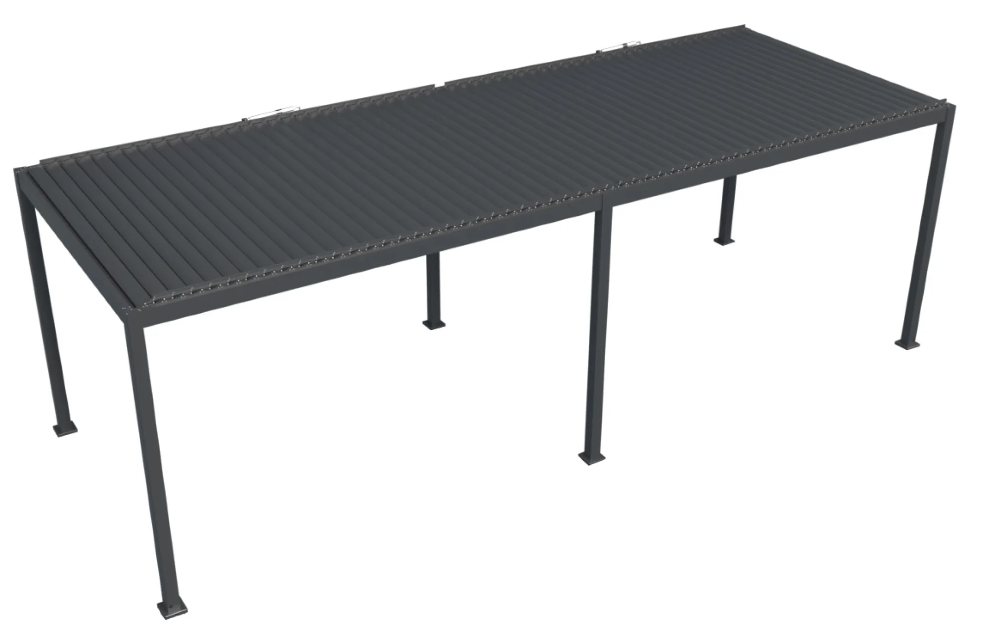 Essence elektrisk pergola med lameltag 600x300cm antracit