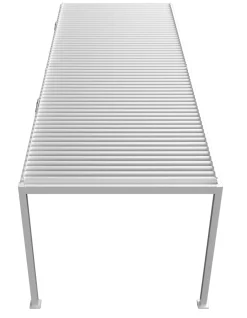Essence elektrisk pergola med lameltag 600x300cm hvid