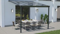 Essence pergola med polycarbonat 9m2