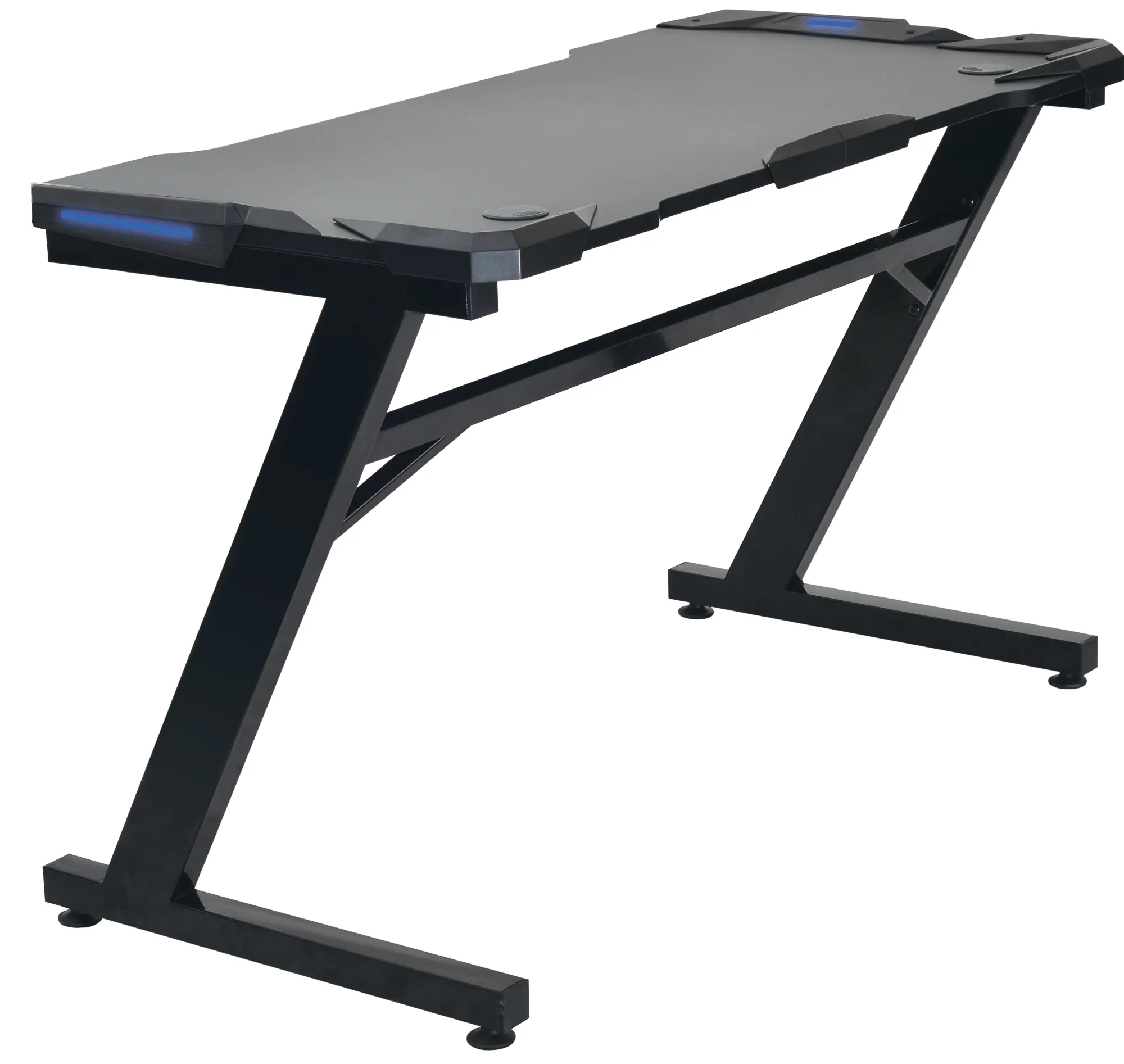 Homeville Exracer med LED 117x66x75cm sort/sort