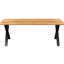 Homeville Firenze med krydsben og 2 planker 200x95x71cm eg natur/sort