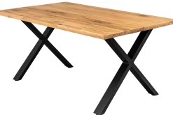 Homeville Firenze med krydsben 160x95x74cm eg natur/sort