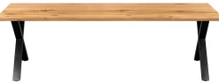 Homeville Firenze med krydsben 240x95x74cm eg natur/sort