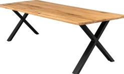 Homeville Firenze med krydsben 240x95x74cm eg natur/sort
