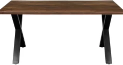 Homeville Firenze med krydsben 160x95x74cm eg smoked/sort