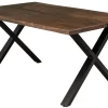 Homeville Firenze med krydsben 160x95x74cm eg smoked/sort