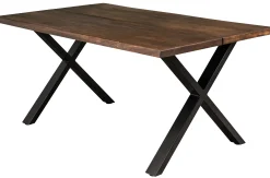 Homeville Firenze med krydsben 160x95x74cm eg smoked/sort