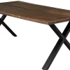 Homeville Firenze med krydsben 200x95x74cm eg smoked/sort