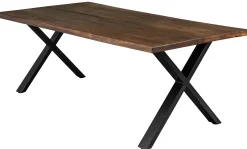 Homeville Firenze med krydsben 200x95x74cm eg smoked/sort