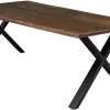Homeville Firenze med krydsben 220x95x74cm eg smoked/sort