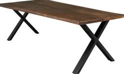 Homeville Firenze med krydsben 240x95x74cm eg smoked/sort