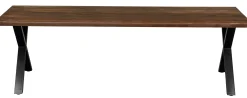 Homeville Firenze med krydsben 240x95x74cm eg smoked/sort
