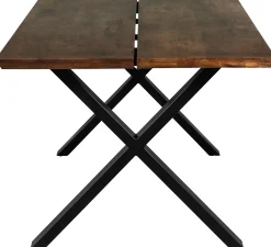 Homeville Firenze med krydsben 240x95x74cm eg smoked/sort