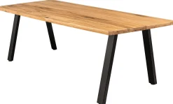 Homeville Firenze med skråben 220x95x74cm eg natur/sort