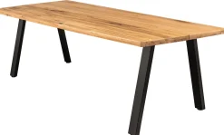 Homeville Firenze med skråben 240x95x74cm eg natur/sort