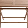 Moreland Foldbart havebord i kerne teaktræ 70x120x75,5cm