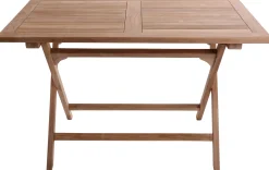 Moreland Foldbart havebord i kerne teaktræ 70x120x75,5cm