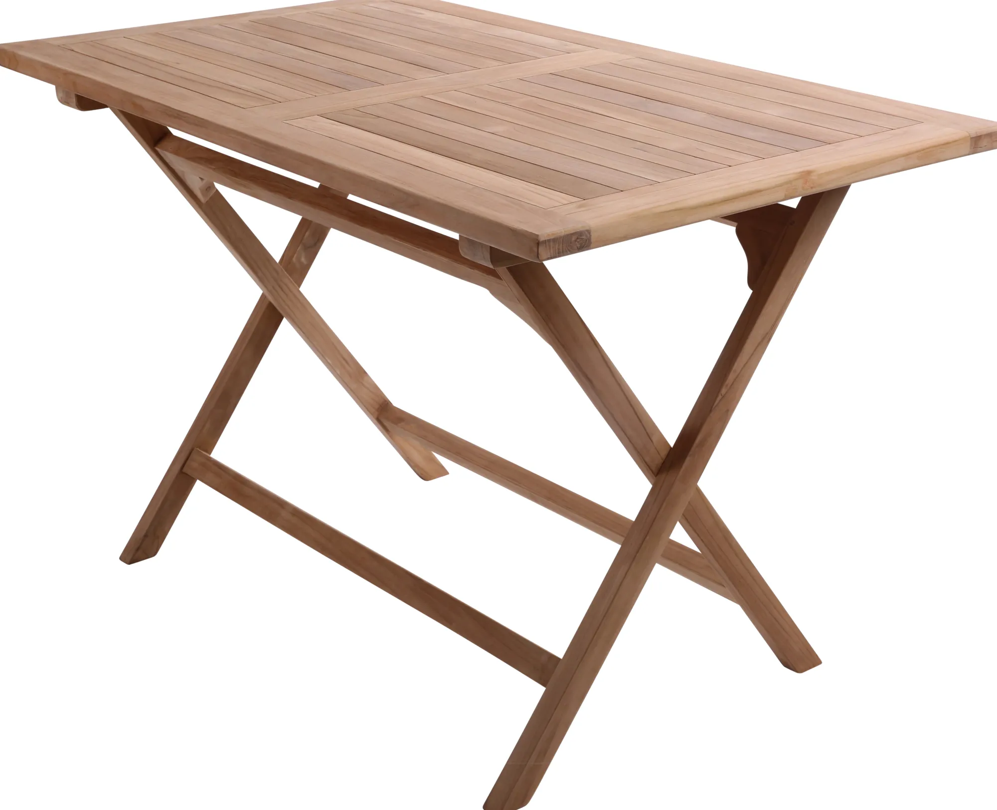 Moreland Foldbart havebord i kerne teaktræ 70x120x75,5cm