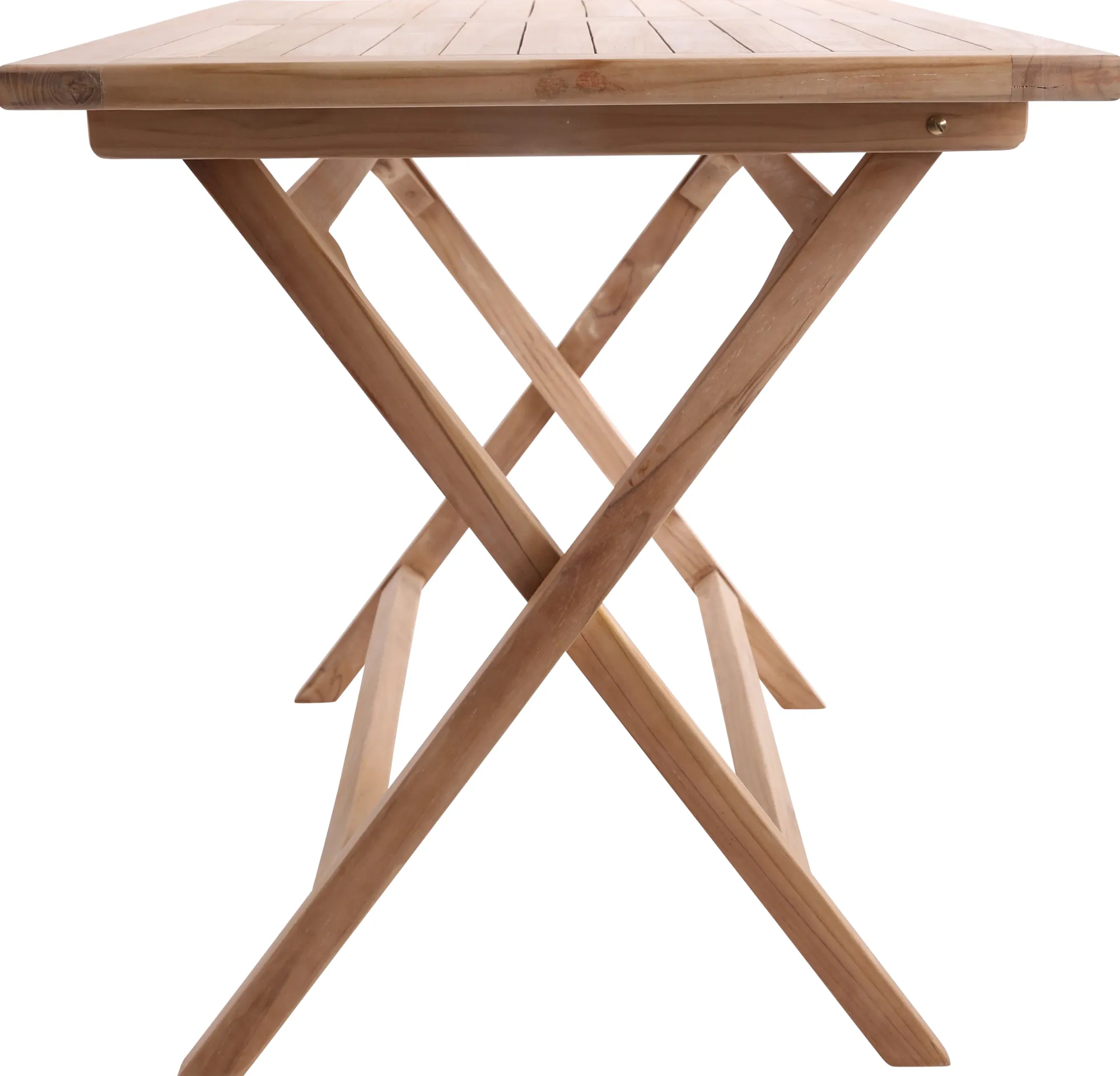 Moreland Foldbart havebord i kerne teaktræ 70x120x75,5cm