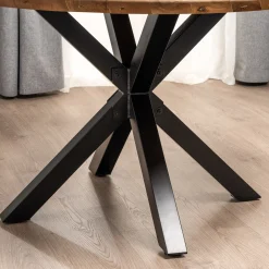 Homeville Forli 120x120x74cm eg natur/sort