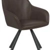 Homeville Freja med drejefunktion suede mørkebrun