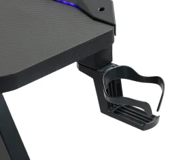 GameX med LED 120x60cm sort/sort
