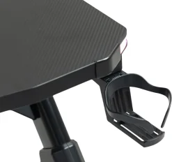 GameX med LED 120x60cm sort/sort