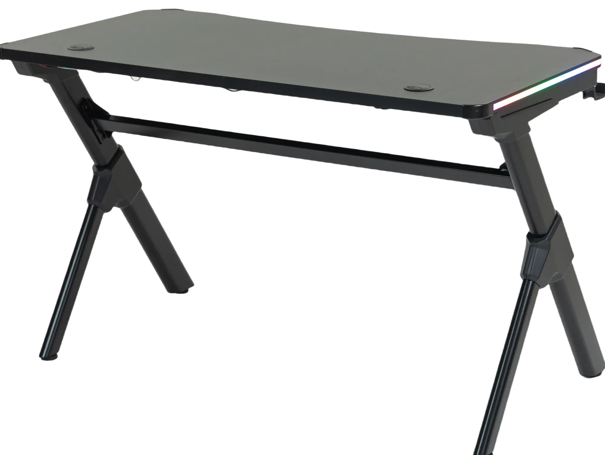 GameX med LED 120x60cm sort/sort