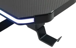 GameX med LED 120x60cm sort/sort