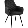 Homeville Hanne med drejefunktion suede sort