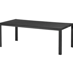 Moreland Havebord sort nonwood 100x205cm