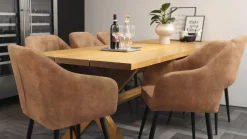 Homeville Helle cowboystof cognac/sort