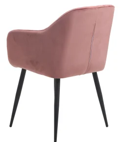 Homeville Helle velour rosa/sort