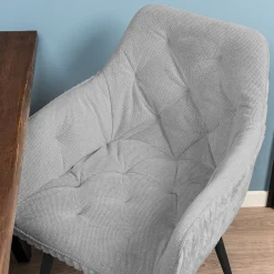 Homeville Holly imiteret pels lysegrå/sort