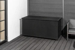 Homeville Hyndeboks med hjul 160x80x78cm sort