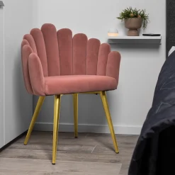 Homeville Jasmin stof rosa/guld