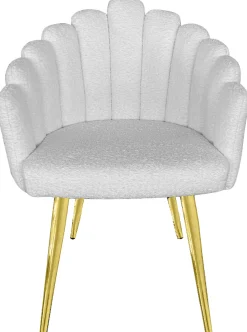 Homeville Jasmin teddy hvid/guld
