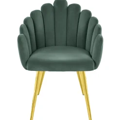 Homeville Jasmin velour mørkegrøn/guld