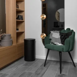 Homeville Jasmin velour mørkegrøn/sort