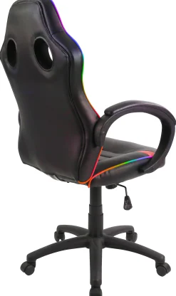 GameX Jason LED kunstlæder sort/rød