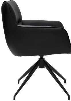 Furnhouse Jessica med drejefunktion kunstlæder sort